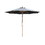 Island Umbrella NU6851 Cenote 9-ft Octagon Hardwood Market Umbrella - Breez-Tex - Black