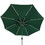 Island Umbrella NU6856 Calypso II Fiesta 11-ft Octagonal Market Umbrella with Solar LED Lights - Breez-Tex - Hunter Green