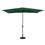 Island Umbrella NU6861 Bimini 6.5-ft x 10-ft Rectangular Market Umbrella - Polyester Canopy - Hunter Green