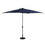 Island Umbrella NU6865 Nassau 6.5-ft x 10-ft Rectangular Market Umbrella with LED Lights - Breez-Tex Canopy - Navy Blue
