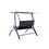 Island Retreat NU6904 Sea Breeze Ultra Comfortable Cool Mesh Dual Swing With Canopy - Black and Light Grey
