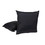 Island Retreat NU6919 All-Weather Outdoor Throw Pillow - Set of 2 - Black