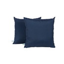 Island Retreat NU6923 All-Weather Outdoor Throw Pillow - Set of 2 - Navy