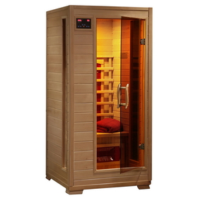 HeatWave SA2400 Buena Vista 1-2 Person Hemlock Infrared Sauna w/ 3 Ceramic Heaters