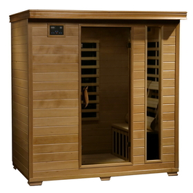 HeatWave SA2418 Monticello 4-Person Hemlock Infrared Sauna w/ 9 Carbon Heaters