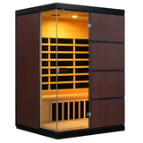 HeatWave SA7008 Sirona 3-Person Hemlock Infrared Sauna with 8 Carbon Heaters