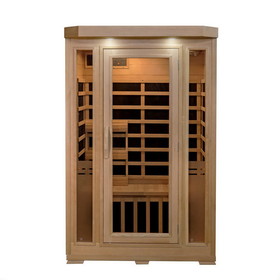 HeatWave SA7018 Sonoma 2-Person Hemlock Infrared Sauna with 6 Carbon Heaters