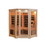 HeatWave SA7019 Sonoma 3-Person Hemlock Infrared Corner Sauna with 7 Carbon Heaters