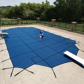 Arctic Armor WS305BU Blue 18-Year Mesh Safety Cover for 12-ft x 24-ft Rect Pool
