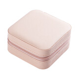 TOPTIE Portable Jewelry Box, Small Travel Organizer, Leather Storage Case with Compartments for Rings Earrings Necklaces