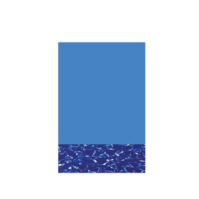 GLI Pool Products 05-1016OV-BLM-OL-4852 10' X 16' Ov 48/52 Ovlap Maui Bottom Abg Liner Blue Wall Gli