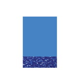 GLI Pool Products 05-1224OV-BLM-OL-4852 12' X 24' Ov 48/52 Ovlap Maui Bottom, Abg Liner Blue Wall Gli