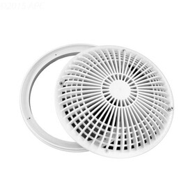 AquaStar Pool Products 10MF101 10In Round Mo Flow Suction Cover W/ Screws - White (Vgb Series)