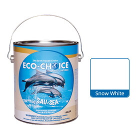 Sau-Sea Swimming Pool Products 1ECPESW 1Gal Ecochoice Epoxy Snowwhite Sausea 2-Part Epoxy (Hm-Flam)