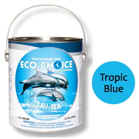 Sau-Sea Swimming Pool Products 1ECSGRTB 1Gal Ecochoic Semigloss Troblu Sausea Semi Gloss Rubber