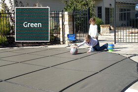 GLI Pool Products 20-1632RE-CES48-PRM-GRN 16' X 32' Re 4'X8' Ctr Promesh Green Ig Safety Cover Gli