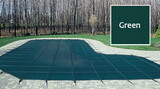 GLI Pool Products 20-1632RE-CES48-SAP-GRN 16'X32'Re 4'X8'Ctr Sap Green Mesh Ig Securapool Safety Cover Gli