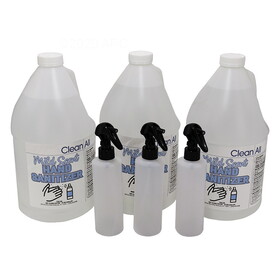 Clean All 2440193RTU 3 Gal Rtu Liquid Hand Sanitizer With 3 Refillable Bottles