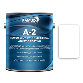 Ramuc 2962231101 Type A-2 Rubber Paint Voc Compliant Fob Factory, 1 Gal, White