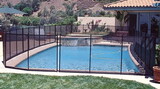 GLI Pool Products 30-0410-BLK 4' X 10' Ig Safety Fence Removable Gli Estate Designer Black Protect A Pool