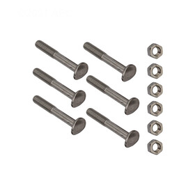S.R.Smith 60-702 2.5In Nut And Bolt Set Of 6 Swan Stainless Ladder Tread