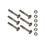 S.R.Smith 60-702 2.5In Nut And Bolt Set Of 6 Swan Stainless Ladder Tread, Price/each