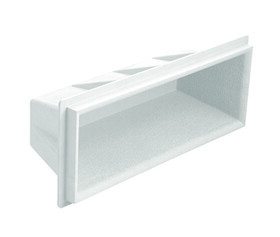 S.R.Smith 62-209-4001 17 1/2In L Recess Step Wht Plastic 7In H W/ Textured Surface For Safety Sr Smith