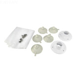 Innovaplas 140-0035 Step Deck Flange Kit 2 Sets W/ Hardware And Suction Cups For Spacesaver / Step I / Step Ii