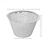 Aladdin Equipment Co. B-172 Skimmer Basket Pentair / American Abg 85003900 Plastic Btm: 4In Top: 6 5/8In Ht: 3 7/8In
