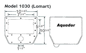 Aquador 1030 Winter Skimmer Plate Lomart Aquador Kit Above Ground