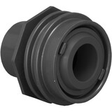 AquaStar Pool Products 305 Flush Mount Return/Water Barrier  Fits 1In Or 1 1/2In Pipe With 1In Orifice Dark Gray