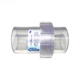 Air Supply Of The Future 112500 Check Valve 1/4# Spring Style Clear Unionized 1.5Inskt & 2Inspg Abs Air Supply