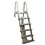 Confer Plastics Inc. 6000X Resin Abg Inpool Ladder With Barrier For Decks 48In To 54In High Confer Warm Grey, Price/each