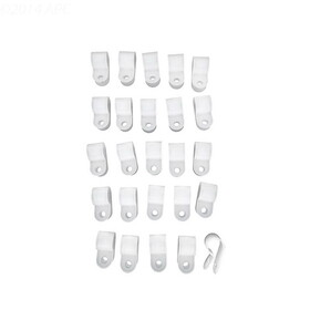 Fasten2.Com Plastic Clip For Stair Rods Bag Of 25
