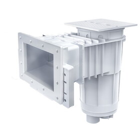 Zodiac 25160-010-200 Vinyl Liner Skimmer Deluxe (Regular Mouth; Square Lid); White