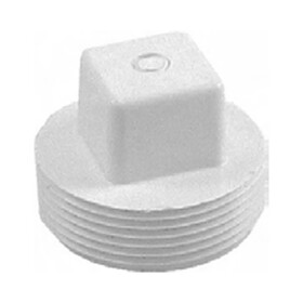Zodiac 25520-050-020 2In Male Threaded Plug White Clean Out Plug Custom Molded