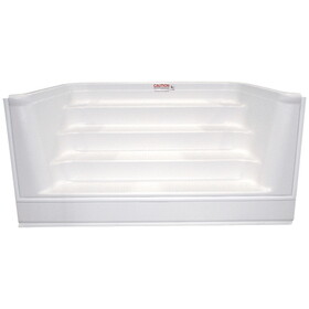 Only Alpha Pool Products FS-9604BW Fbg Stp 8' - 4 Tread Bullnose White