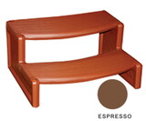 Confer Plastics Inc. Handi Step 2 Espresso Straight Or Curved Combo Leisure Accents