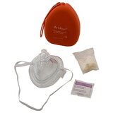 Kemp 10-502 Cpr Mask W/02 Inlet And Head Strap In Hard Case