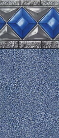 Swimline L183352FBD 18' X 33' Oval 52In Abg Liner Ew Beaded Blue Diamond Delair