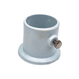 Perma-Cast PF-2115-L Deck Ladder Flange Aluminum 1.5In Tube Above Round White Permacast