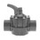 Hayward PSCV2SDGR 1.5In X 2In Pvc Check Valve Dark Gray, Price/each