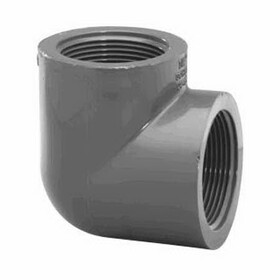 Lasco Fittings 808-015 1.5In Fpt 90 Elbow Schedule 80 Gray