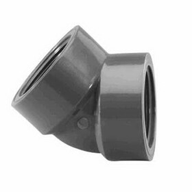 Lasco Fittings 819-015 1.5In Fpt 45 Elbow Schedule 80 Gray