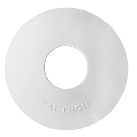 Saftron ESCW Escutheons High Impact Polymer White Pair Safton