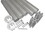 International Leisure Products 51204 20' X 4In Tube Set Only Ilp Swimline For Ig Commercial Solar Cover Reel Systems, Price/each