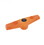 Hayward TBX148 4In Orange Replacement Handle For True Union Ball Valve, Price/each