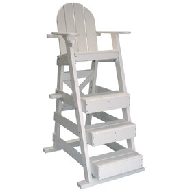 DMO LG515 Plastic Lifeguard Chair - White 50In Seat Height 43In Long