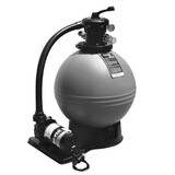 Waterway 520-5200-3S 16In Clrwater Sand Filter W/ 1 Hp Hiflo Pump 3' Tl Cord 115V Standard Abg System 1 1/2In Fpt 7 Pos Mp Valve W/ Hose Kit Platform Uses 50 Lbs Sand Waterway