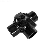 Waterway 600-7100-CPVC 2In Cpvc 3 Way Diverter Valve Truseal Waterway Black Straight Body